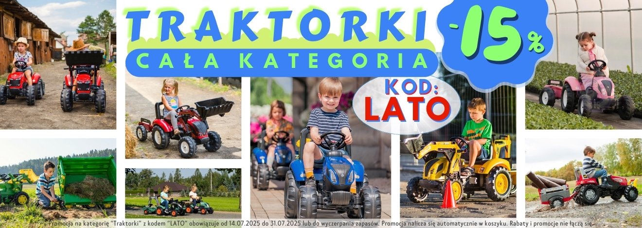 -15% "TRAKTORKI" - Cała Kategoria!