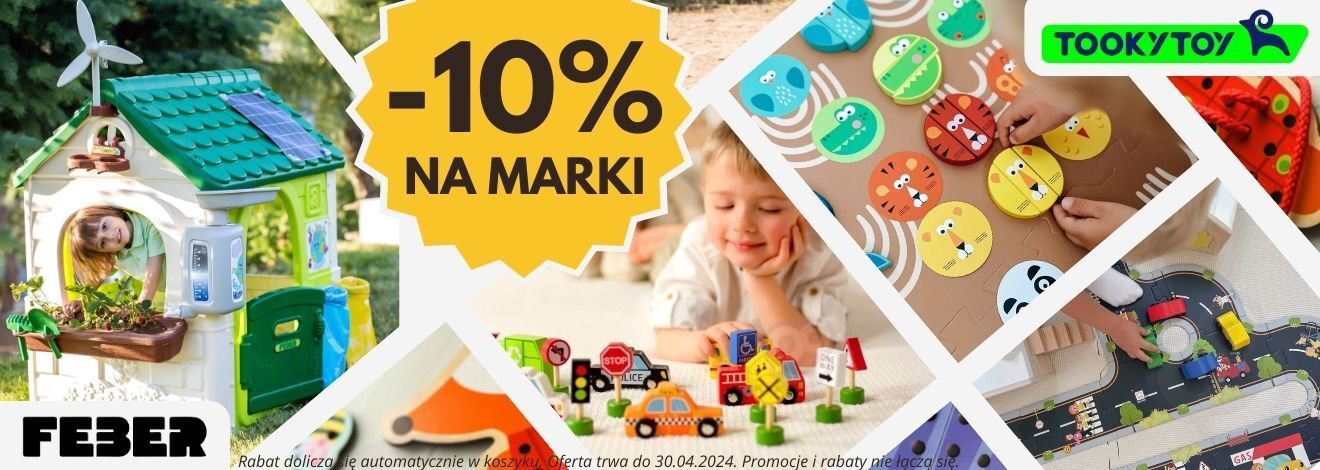 -10% na marki FEBER i Tooky Toy!